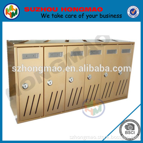 Modern Anodized Aluminum Apartment mailboxes